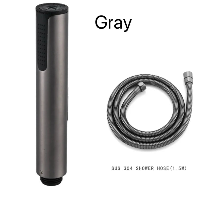 Bathroom Accessories 3 Functions Portable Shower Head Anus Cleaner Stainless steel Sprayer Self-Cleaning Body Cleaner 1.5M Hose