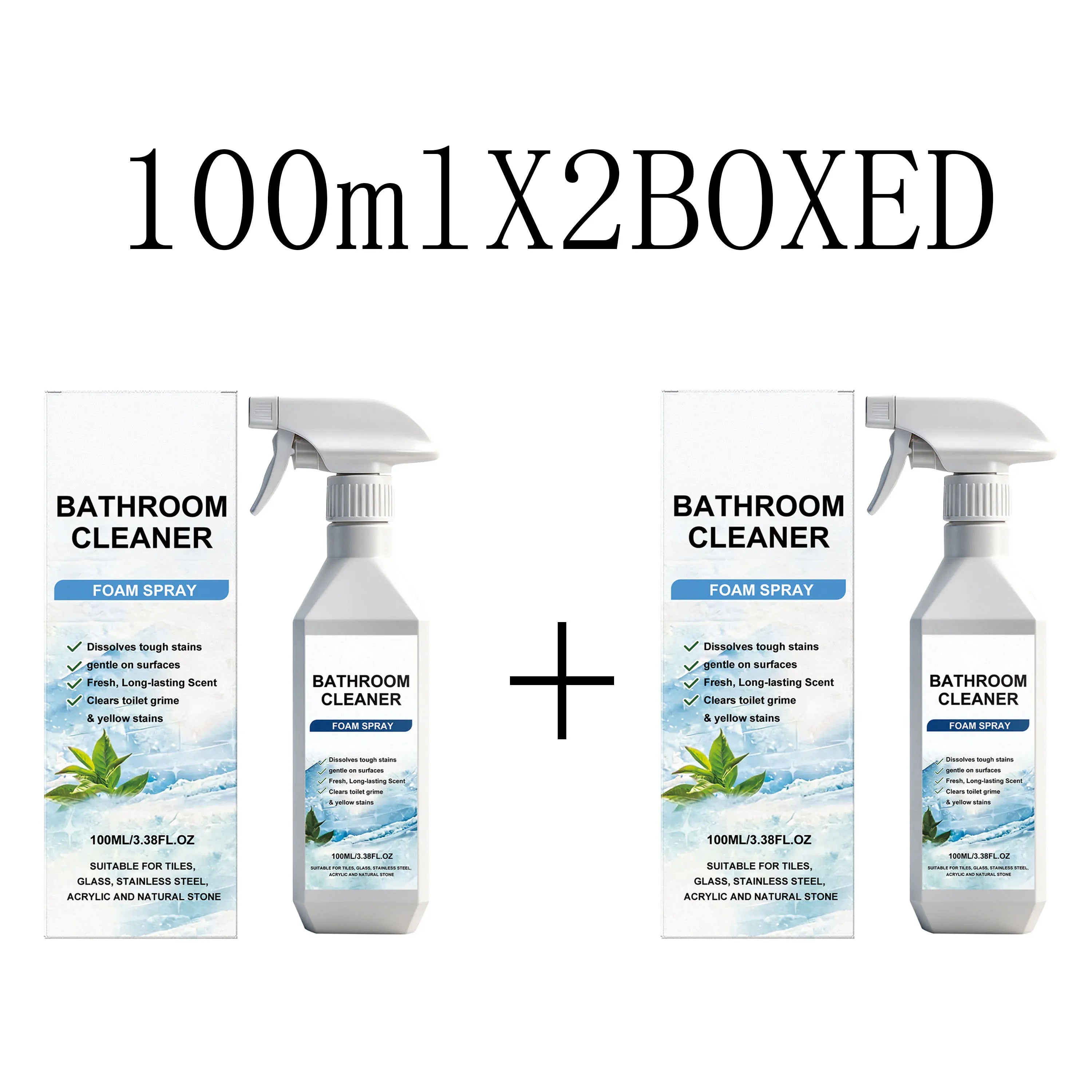 Bathroom Cleaner Daily Cleaning Stains Renovation Fresh Scent Multi-Effect Convenient Spray for Toilet and Bathroom