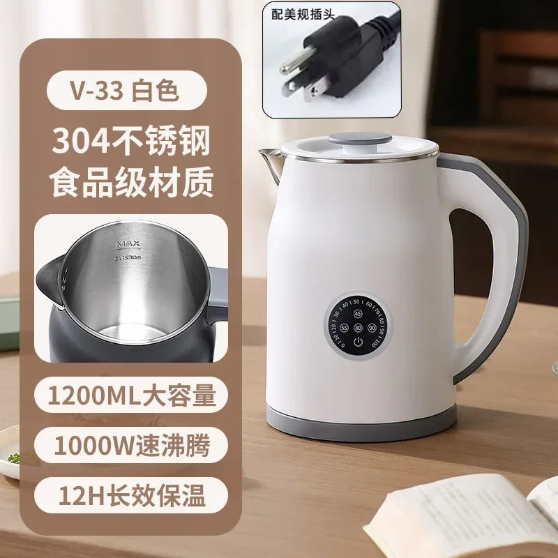 110V/220V Electric Kettle Smart Home Appliance for USA Japan Canada with Keep Warm Function BCW