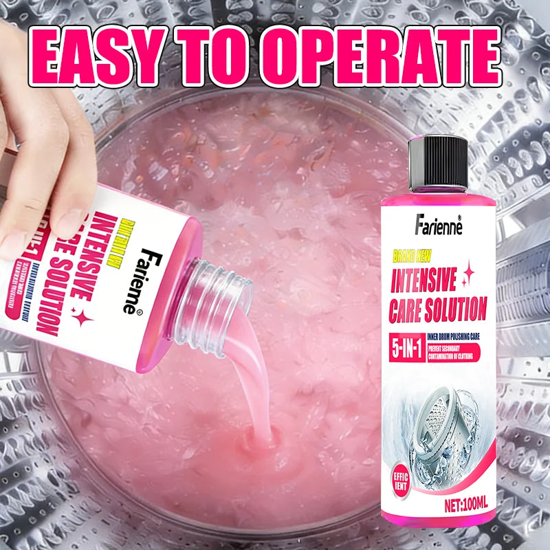 Washing Machine Deep Cleaner - 100ML Eco-Friendly Detergent, Universal Descaling and Odor Removal for Front and Top Load Washer