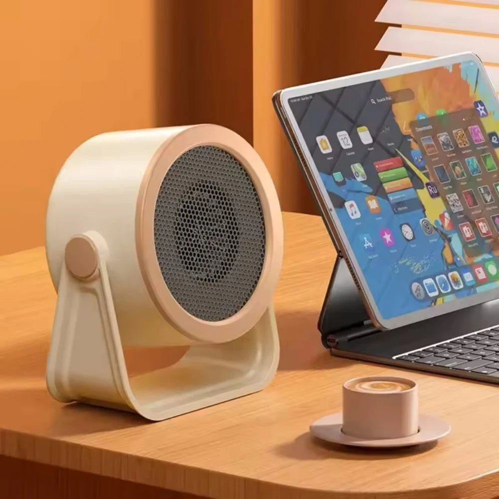 Desktop Heater Electric Hot Air Blower Portable Fan Stove Warm Mini Radiator Home Office Room Warmer for Winter Low Consumption