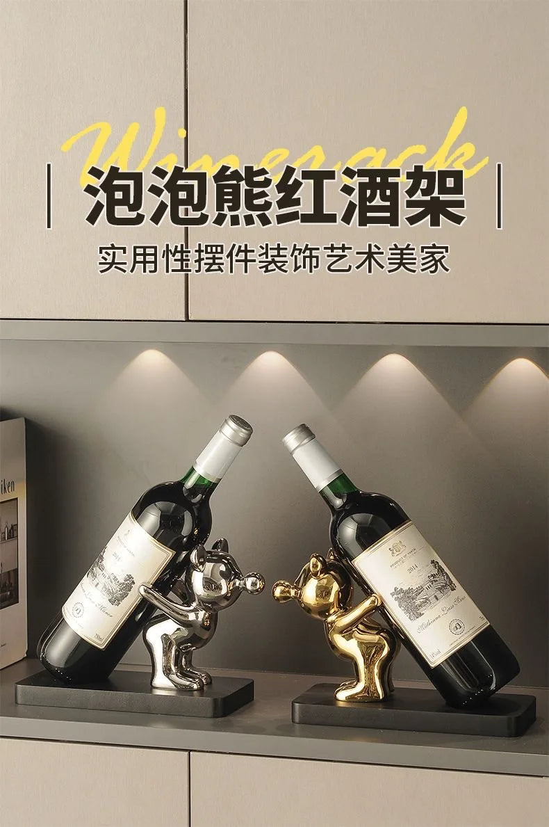 Wine Rack, Living Room Dining Side Cabinet Decoration, Ceramic Ornament, TV Cabinet Ornament, Living Room Entrance Decoration
