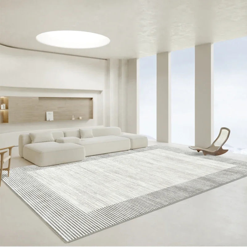 Modern Simple Living Room Decoration Carpet Large Area Soft Lounge Rug Gray Nordic Rugs for Bedroom Washable Anti-slip Floor Mat