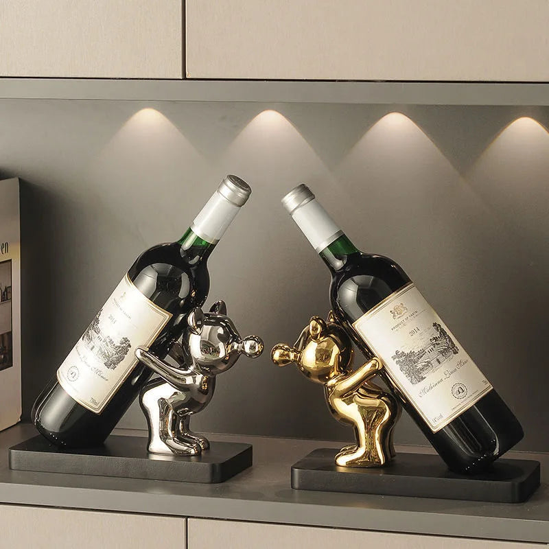 Wine Rack, Living Room Dining Side Cabinet Decoration, Ceramic Ornament, TV Cabinet Ornament, Living Room Entrance Decoration
