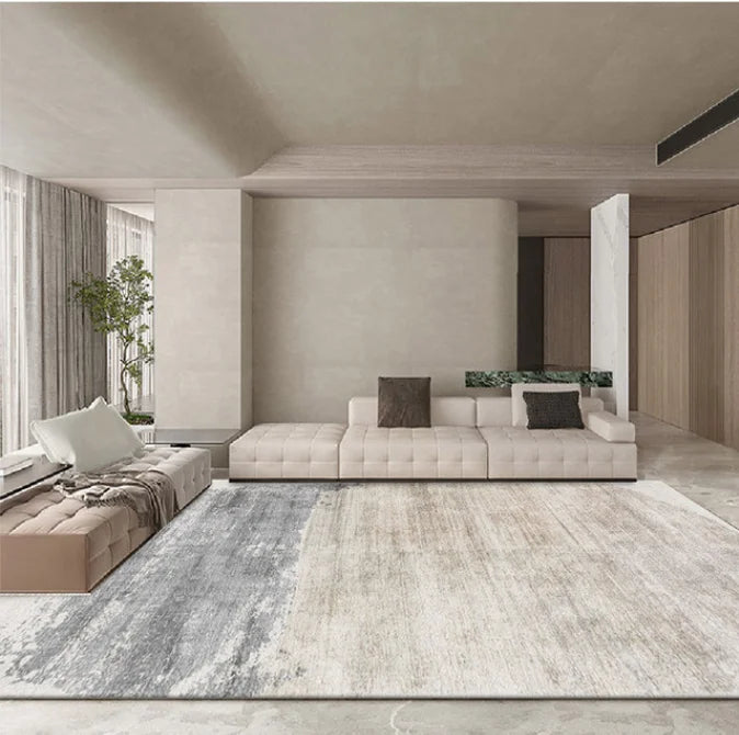 Modern Simple Living Room Decoration Carpet Large Area Soft Lounge Rug Gray Nordic Rugs for Bedroom Washable Anti-slip Floor Mat