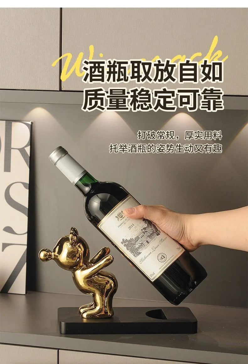 Wine Rack, Living Room Dining Side Cabinet Decoration, Ceramic Ornament, TV Cabinet Ornament, Living Room Entrance Decoration