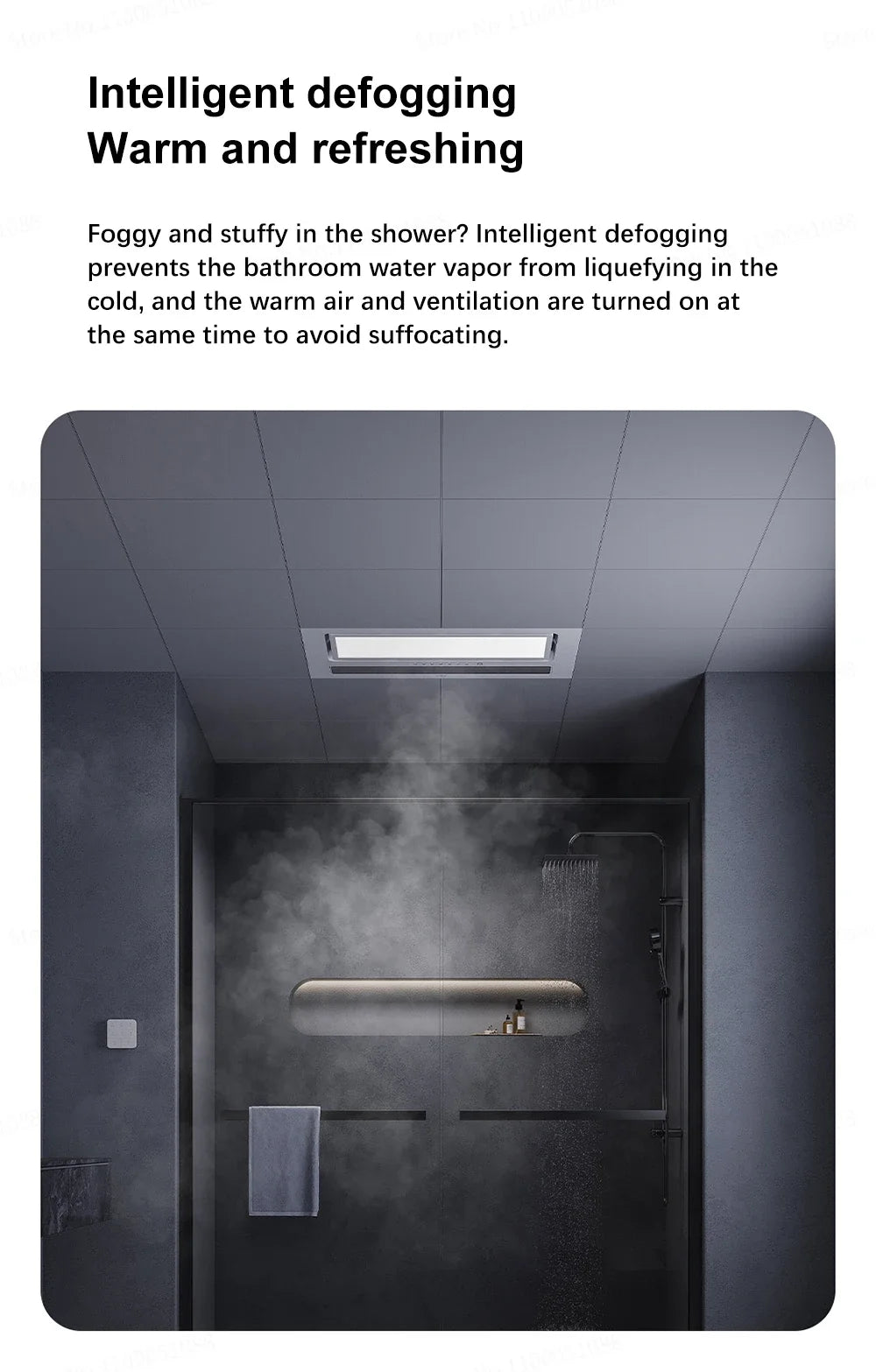 Xiaomi Smart Bathroom Heater Air-heated Exhaust Fan Ceiling Light Integrated Warm Air Winter Heater Work With App
