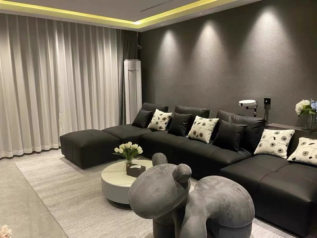 Modern Simple Living Room Decoration Carpet Large Area Soft Lounge Rug Gray Nordic Rugs for Bedroom Washable Anti-slip Floor Mat