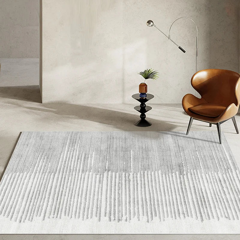 Modern Simple Living Room Decoration Carpet Large Area Soft Lounge Rug Gray Nordic Rugs for Bedroom Washable Anti-slip Floor Mat