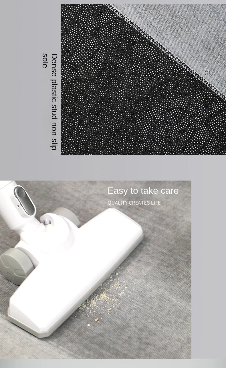Modern Simple Living Room Decoration Carpet Large Area Soft Lounge Rug Gray Nordic Rugs for Bedroom Washable Anti-slip Floor Mat