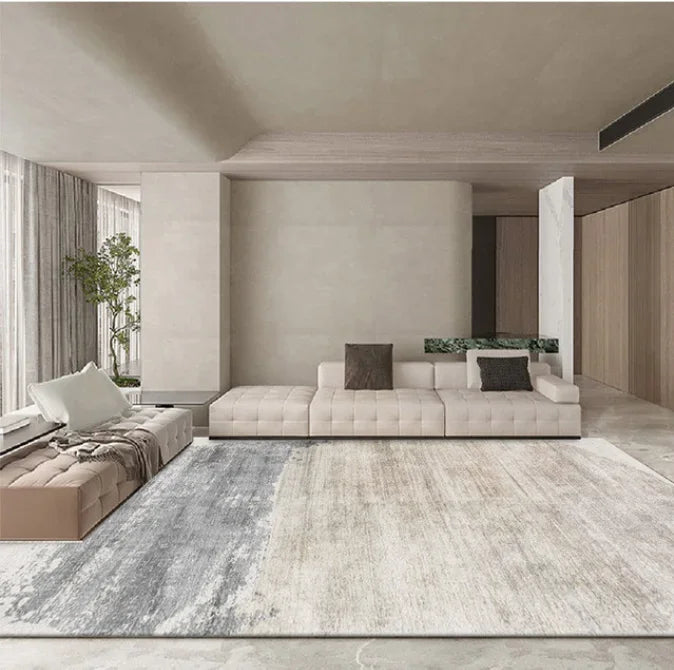 Modern Simple Living Room Decoration Carpet Large Area Soft Lounge Rug Gray Nordic Rugs for Bedroom Washable Anti-slip Floor Mat
