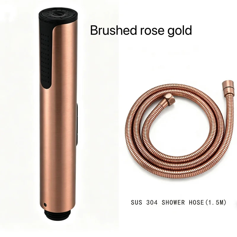 Bathroom Accessories 3 Functions Portable Shower Head Anus Cleaner Stainless steel Sprayer Self-Cleaning Body Cleaner 1.5M Hose