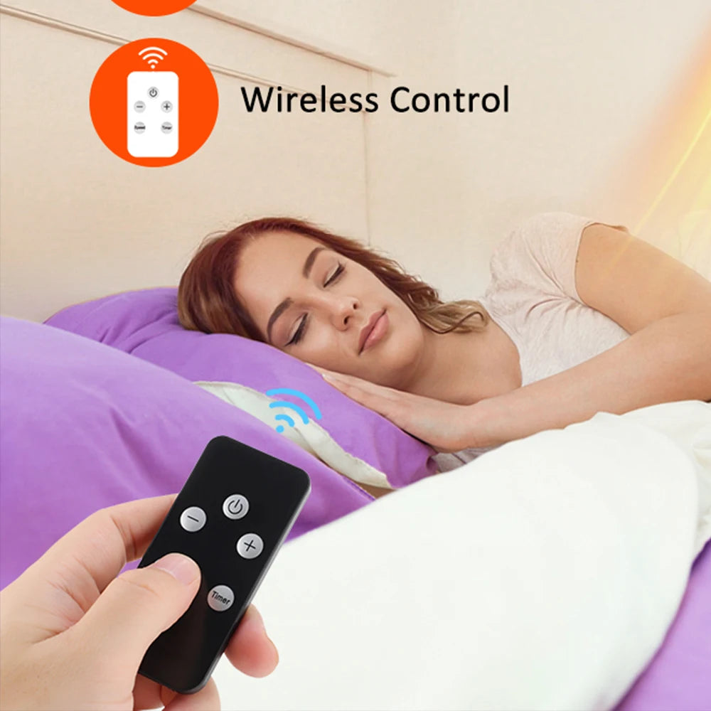 Portable Heater Electric Heater Plug in Wall Room Heater Home Appliance Heating Stove Mini Radiator Remote Warmer Machine 600W