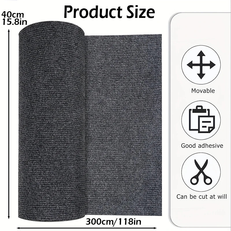 Solid Color Room Decoration Self-adhesive Carpet Living Room Staircase Home Decor Water Uptake Bedroom Rug Bathroom Kitchen Rugs
